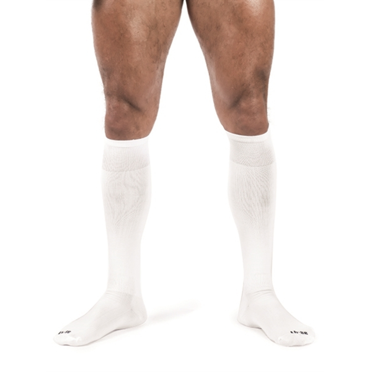 chaussettes hautes foot socks blanc 1