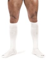 chaussettes hautes foot socks blanc 1