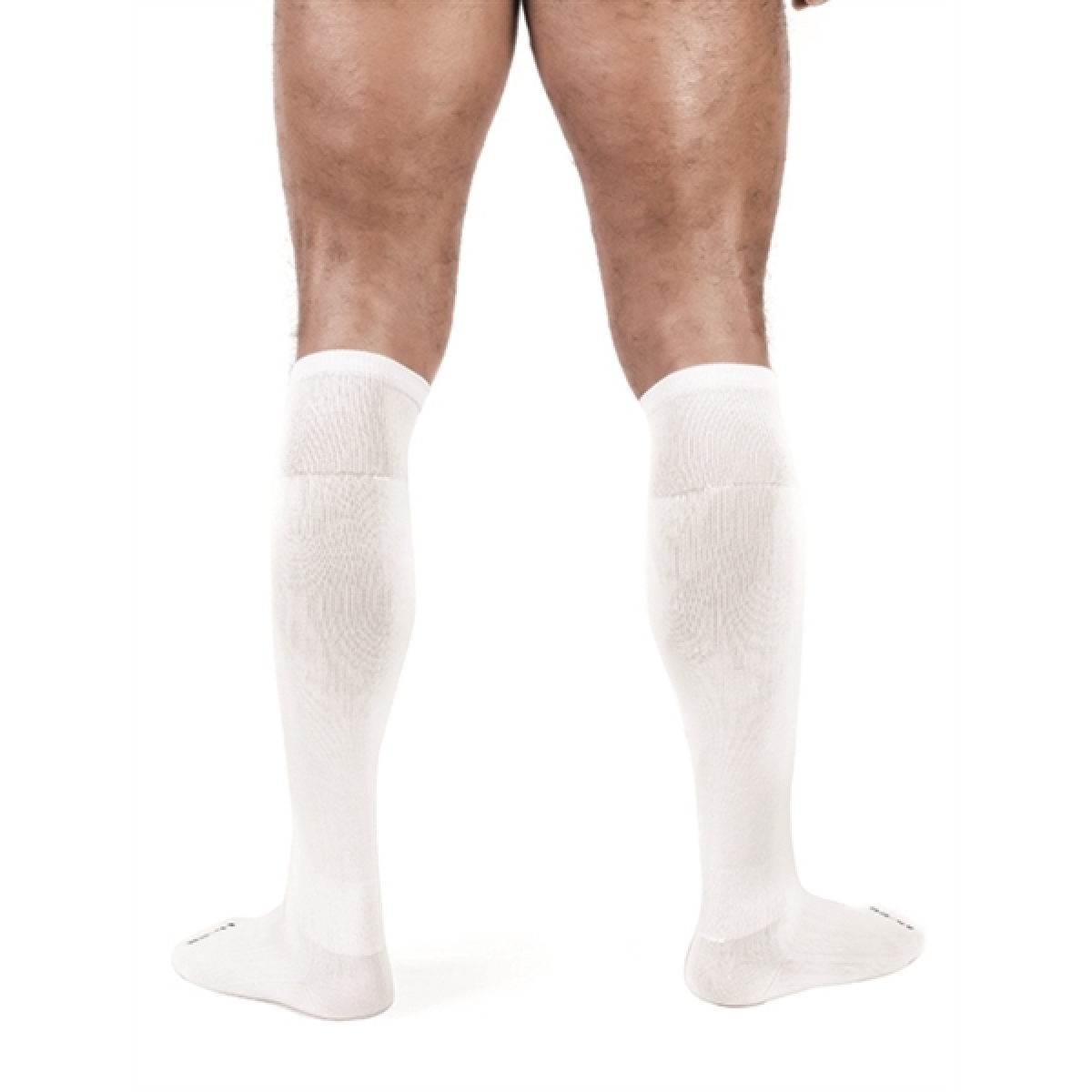chaussettes hautes foot socks blanc 2