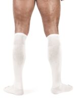 chaussettes hautes foot socks blanc 2
