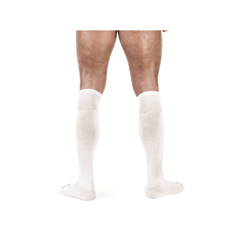 chaussettes hautes foot socks blanc 2