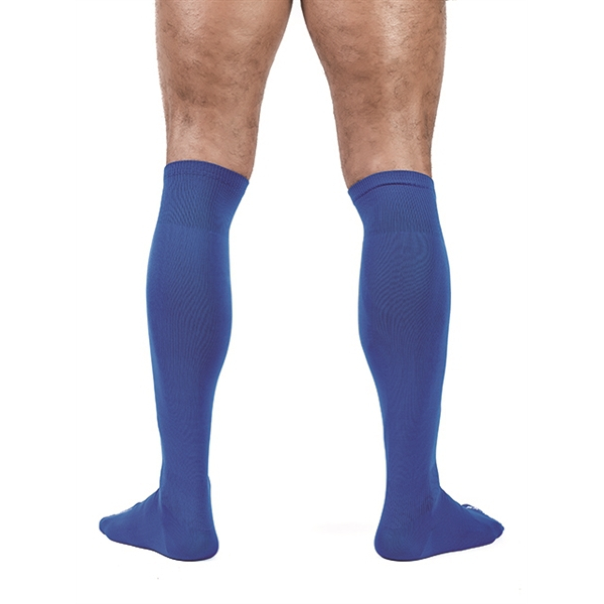 chaussettes hautes foot socks bleu 2