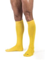 chaussettes hautes foot socks jaune