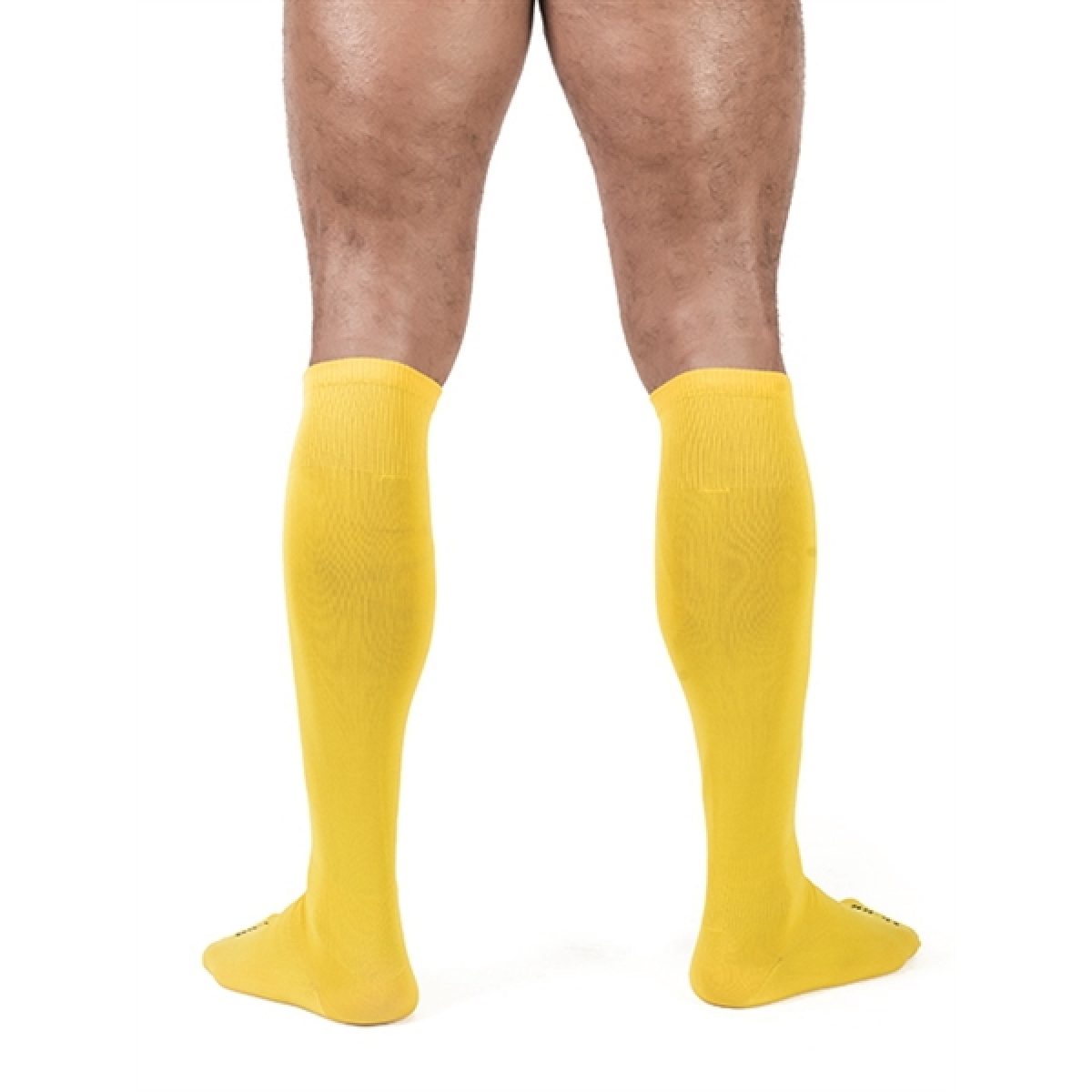 chaussettes hautes foot socks jaune 2