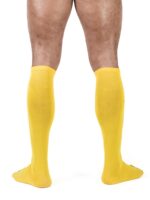 chaussettes hautes foot socks jaune 2