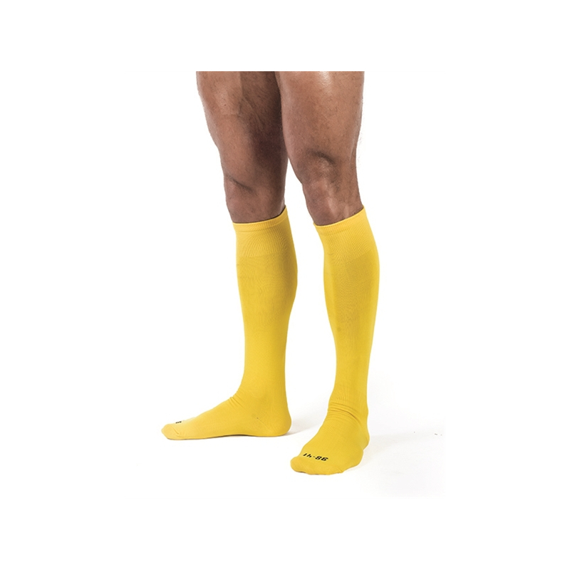 chaussettes hautes foot socks jaune