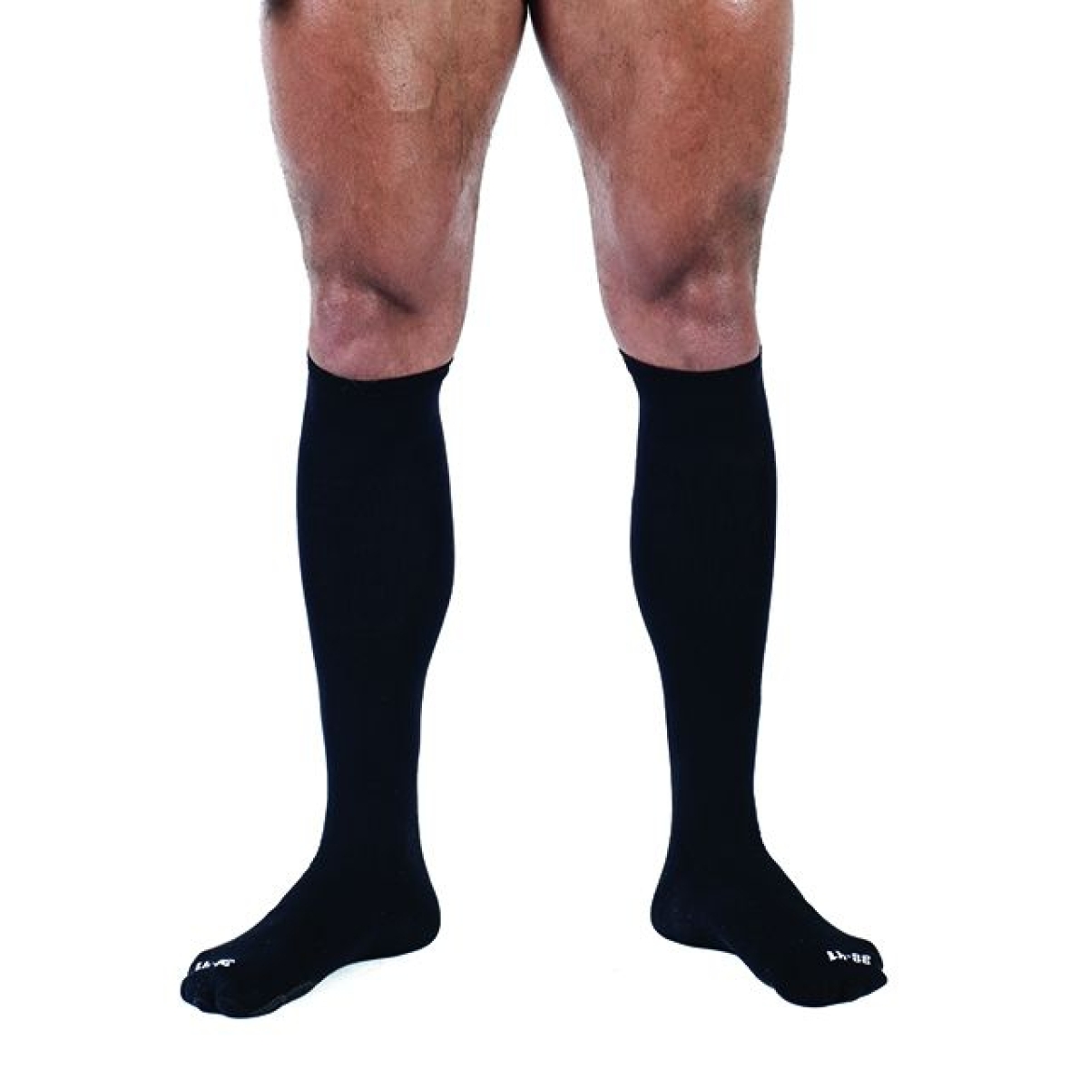 chaussettes hautes foot socks noir 1