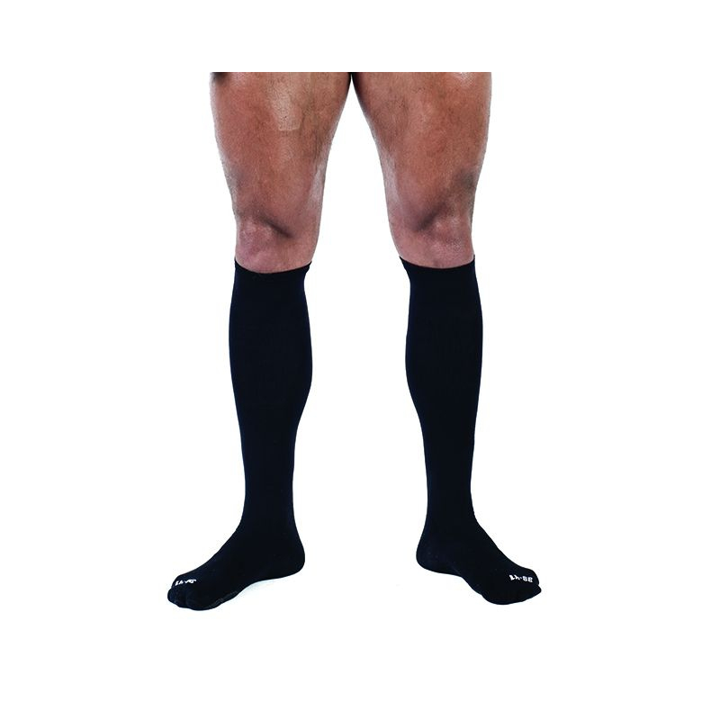 chaussettes hautes foot socks noir 1