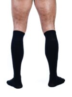 chaussettes hautes foot socks noir 2