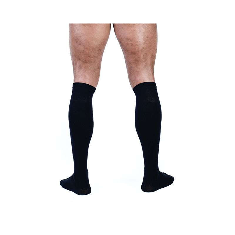 chaussettes hautes foot socks noir 2