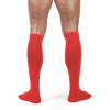 chaussettes hautes foot socks rouge 2