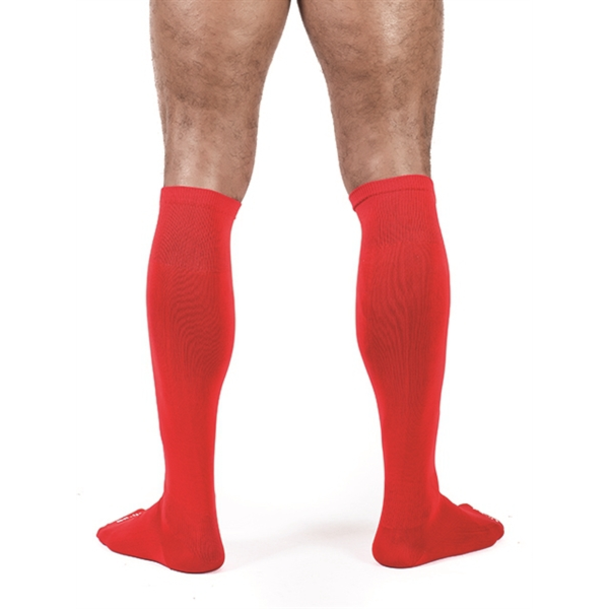 chaussettes hautes foot socks rouge 2