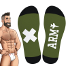 chaussettes hautes hanky army sneakxx vertes 2