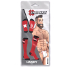 chaussettes hautes hanky fist sneakxx rouge 3
