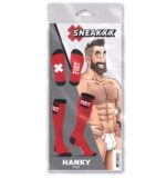 chaussettes hautes hanky fist sneakxx rouge 3