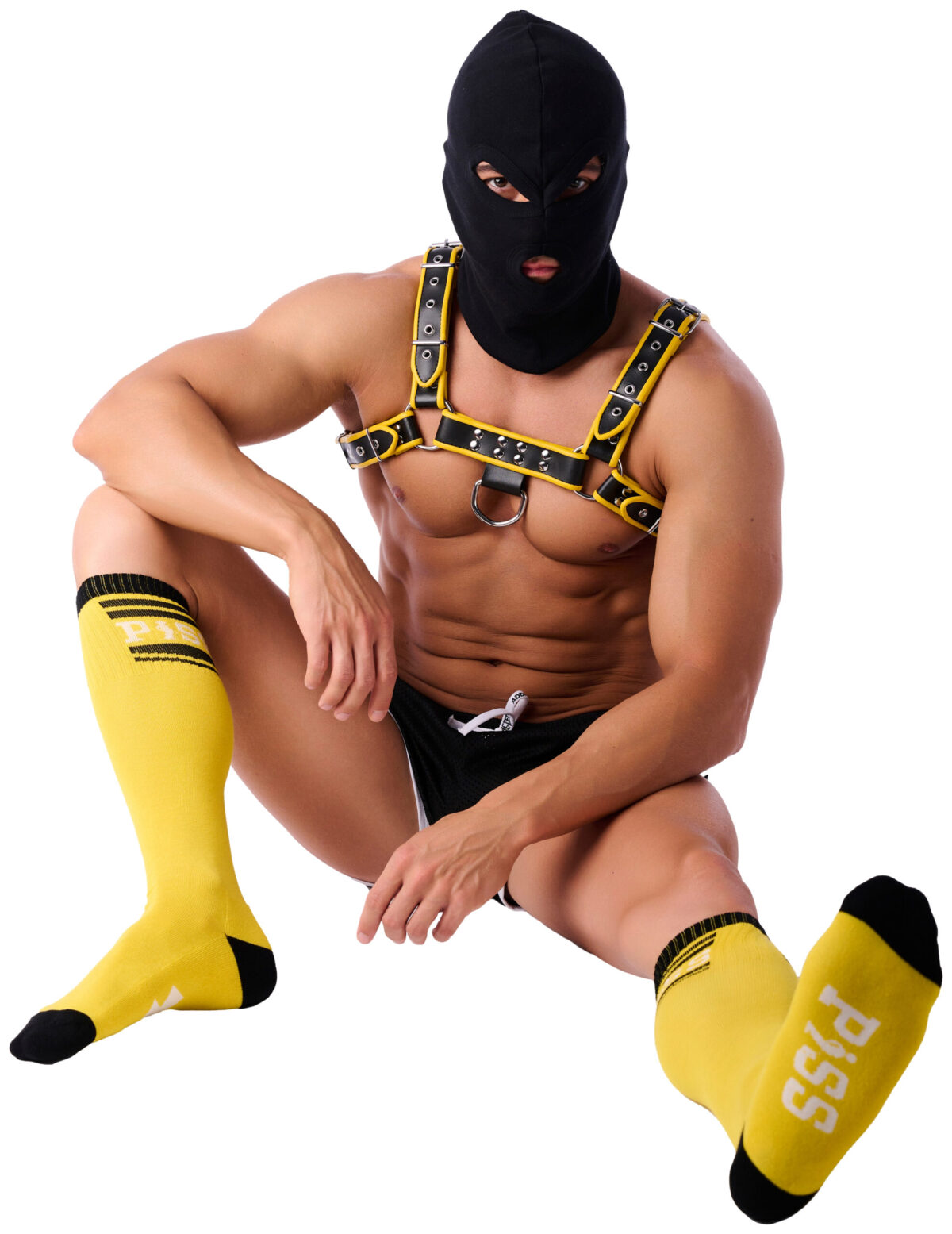 chaussettes hautes hanky piss sneakxx jaunes 1 scaled