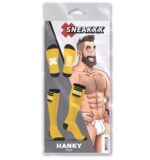 chaussettes hautes hanky piss sneakxx jaunes 3