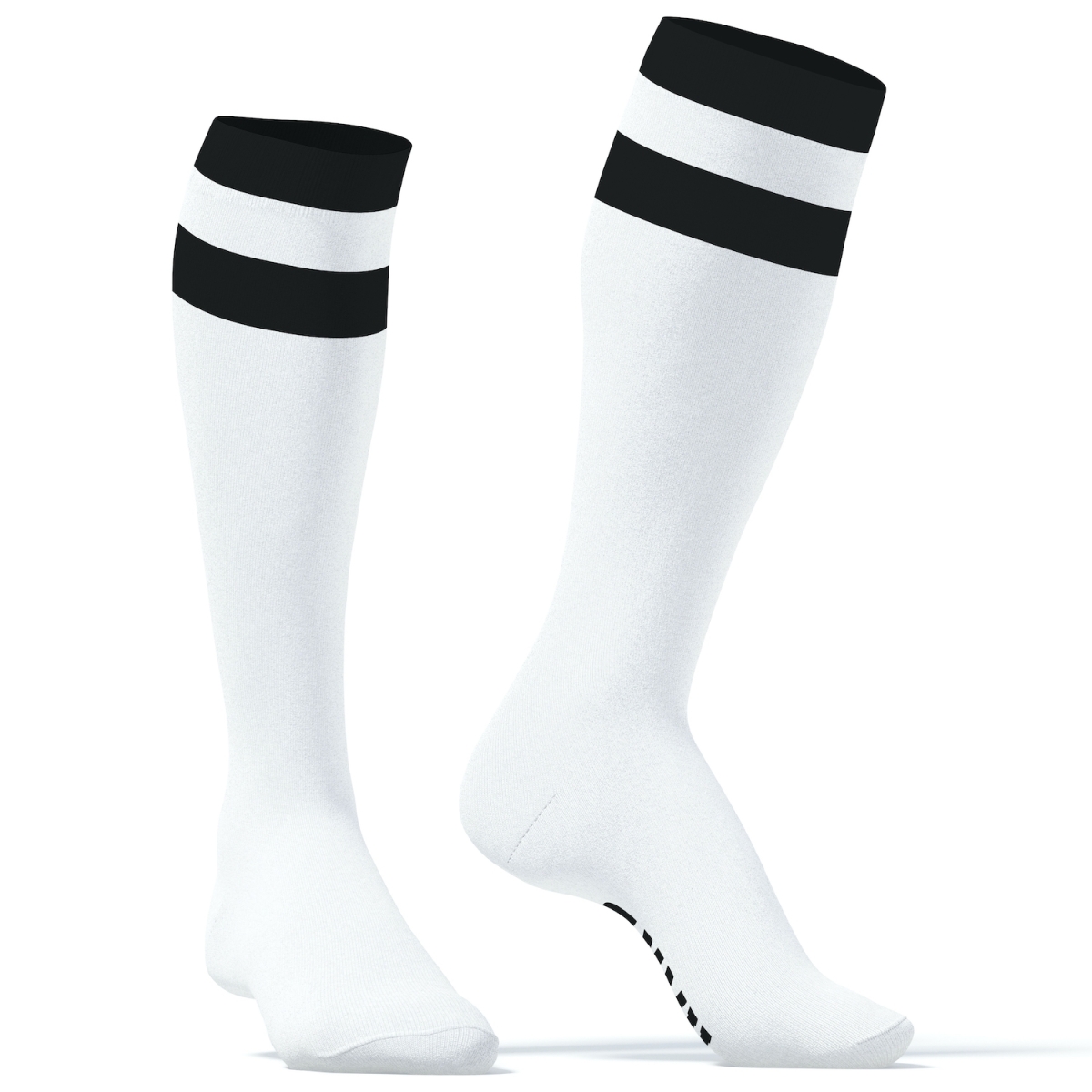 chaussettes hautes hard sneakxx blanc noir