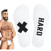 chaussettes hautes hard sneakxx blanc noir 2