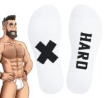 chaussettes hautes hard sneakxx blanc noir 2