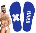 chaussettes hautes hard sneakxx bleu blanc 2