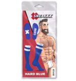 chaussettes hautes hard sneakxx bleu blanc 3