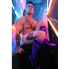 chaussettes hautes hybred socks violettes 4