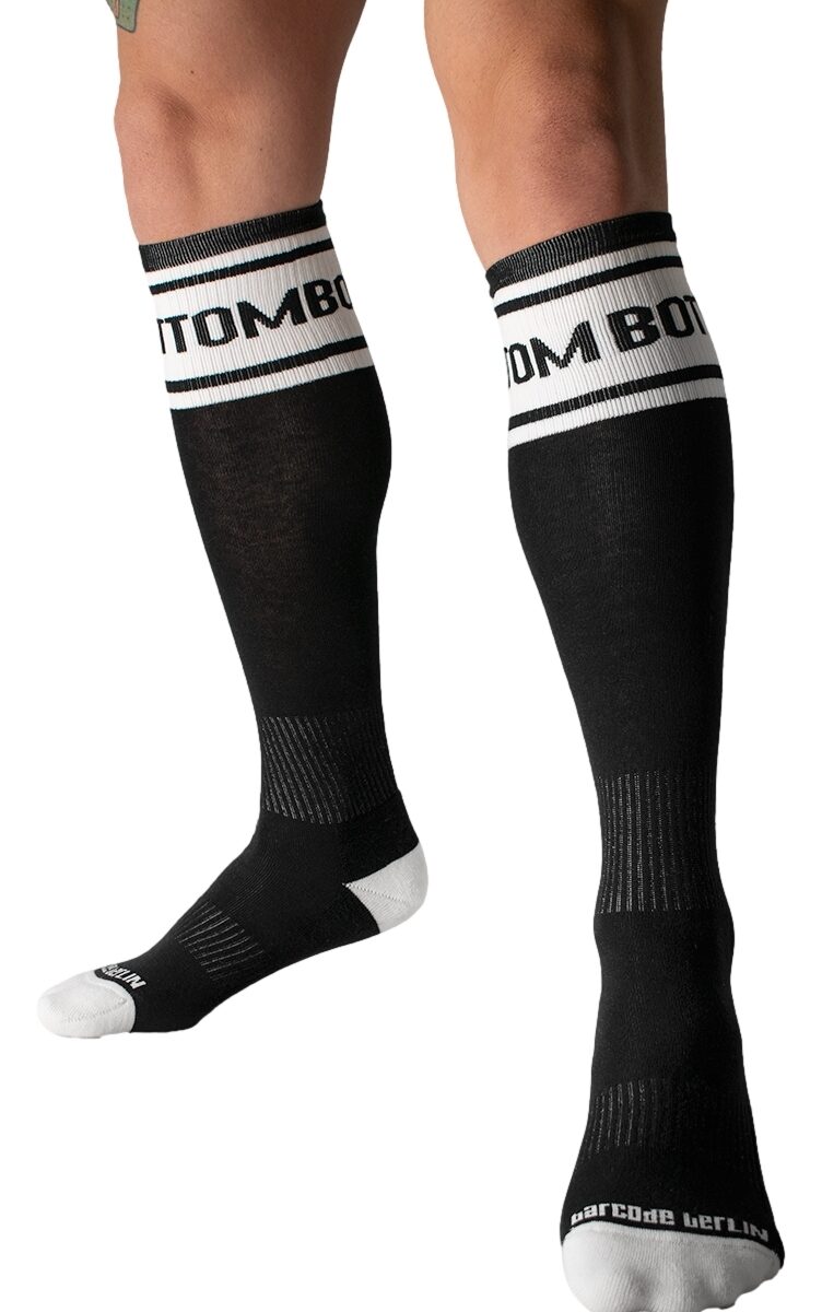 chaussettes hautes identity bottom noires