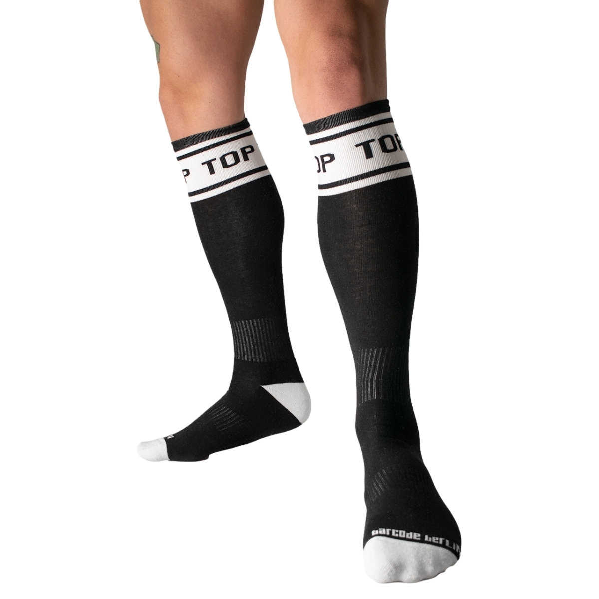 chaussettes hautes identity top noires