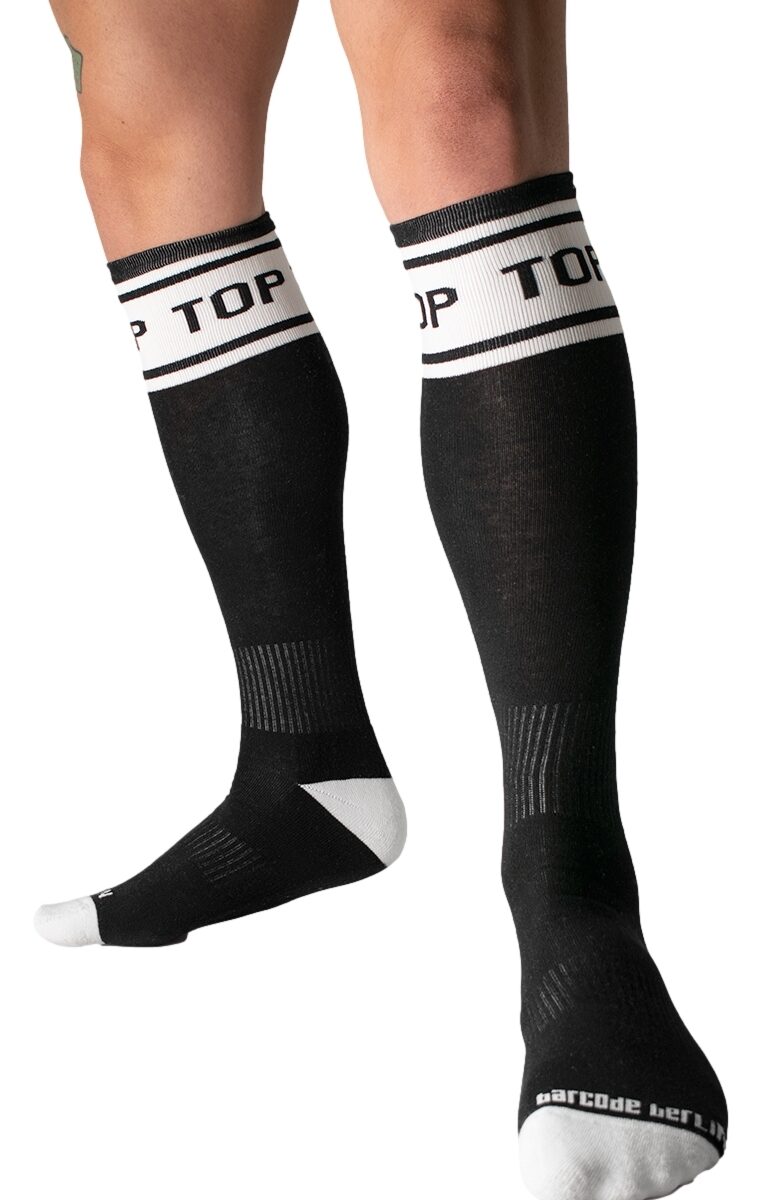 chaussettes hautes identity top noires