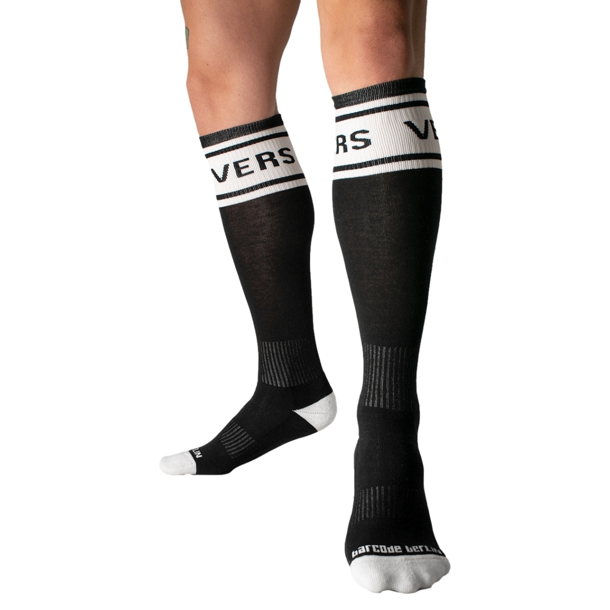 chaussettes hautes identity vers noires