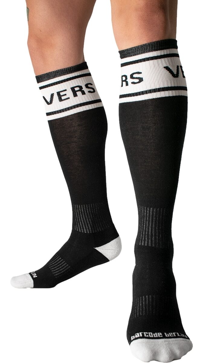 chaussettes hautes identity vers noires