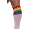 chaussettes hautes pride football blanches 1