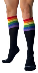 chaussettes hautes pride football noires