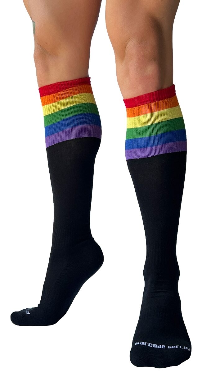 chaussettes hautes pride football noires