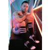 chaussettes hautes retro remix noires 2