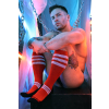 chaussettes hautes retro remix rouges 4