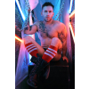 chaussettes hautes retro remix rouges 5