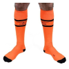 chaussettes hautes urban football socks orange neon
