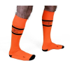 chaussettes hautes urban football socks orange neon 2