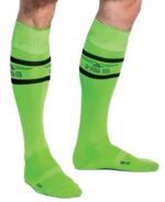 chaussettes hautes urban football socks vert neon