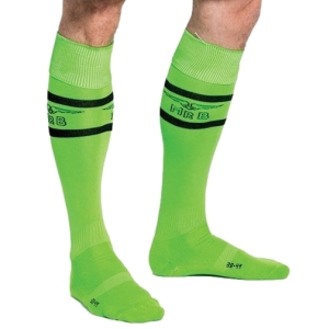 chaussettes hautes urban football socks vert neon