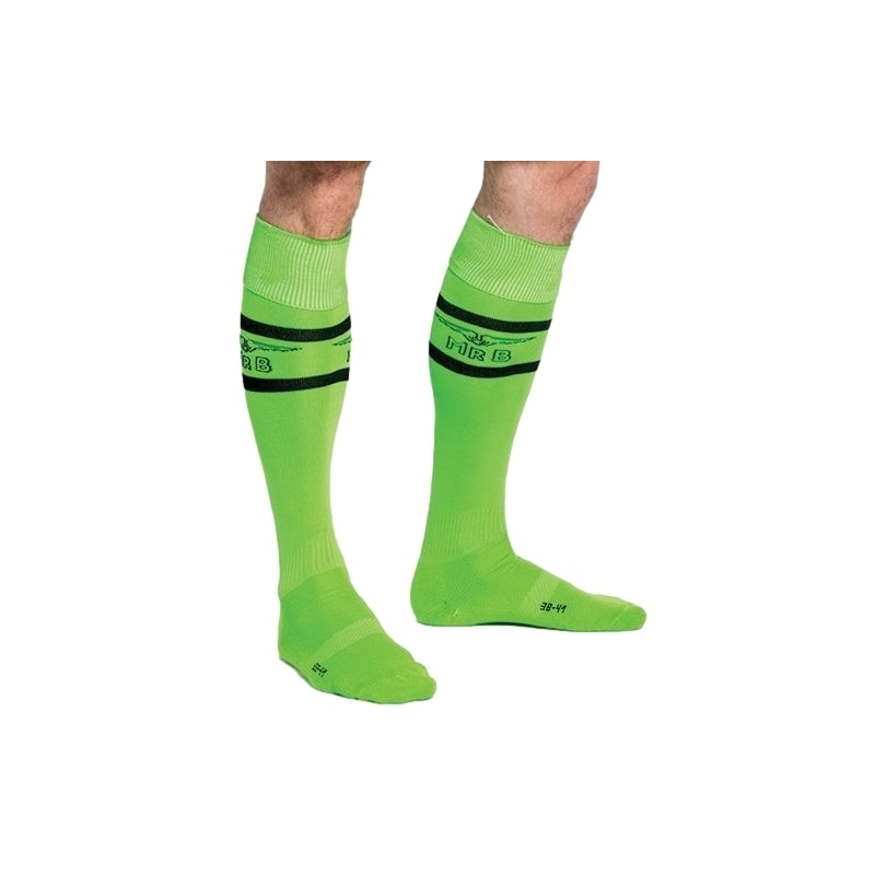 chaussettes hautes urban football socks vert neon