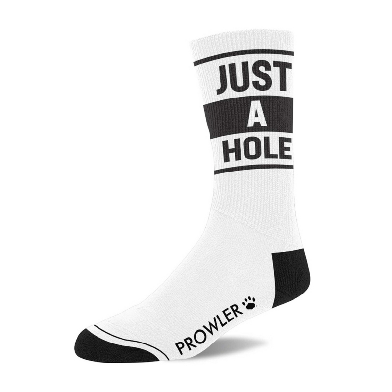 chaussettes just a hole blanches 1
