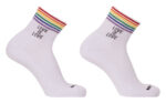 chaussettes love is love rainbow blanc