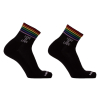 chaussettes love is love rainbow noir