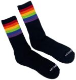 chaussettes noires pride gym rainbow 3