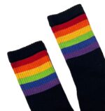 chaussettes noires pride gym rainbow 4