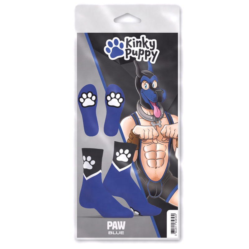 chaussettes paw kinky puppy bleues 3