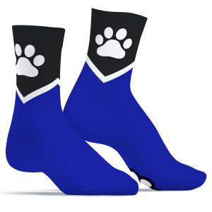 chaussettes paw kinky puppy bleues